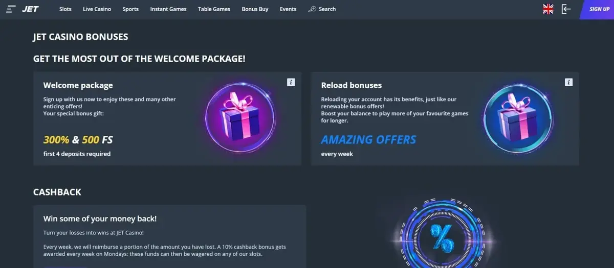 JetCasino screenshot